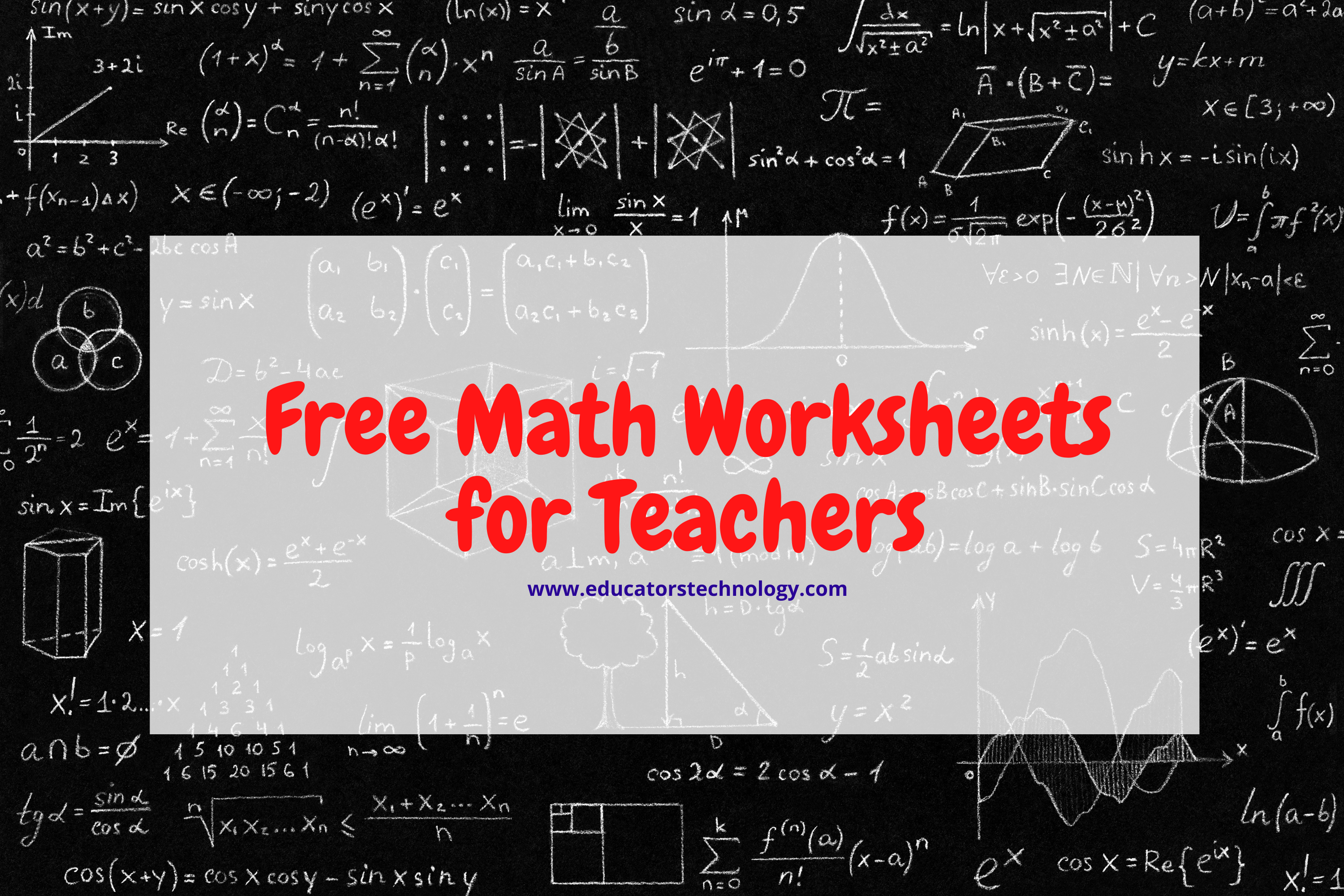 Тонны бесплатных заданий по математике для учителей